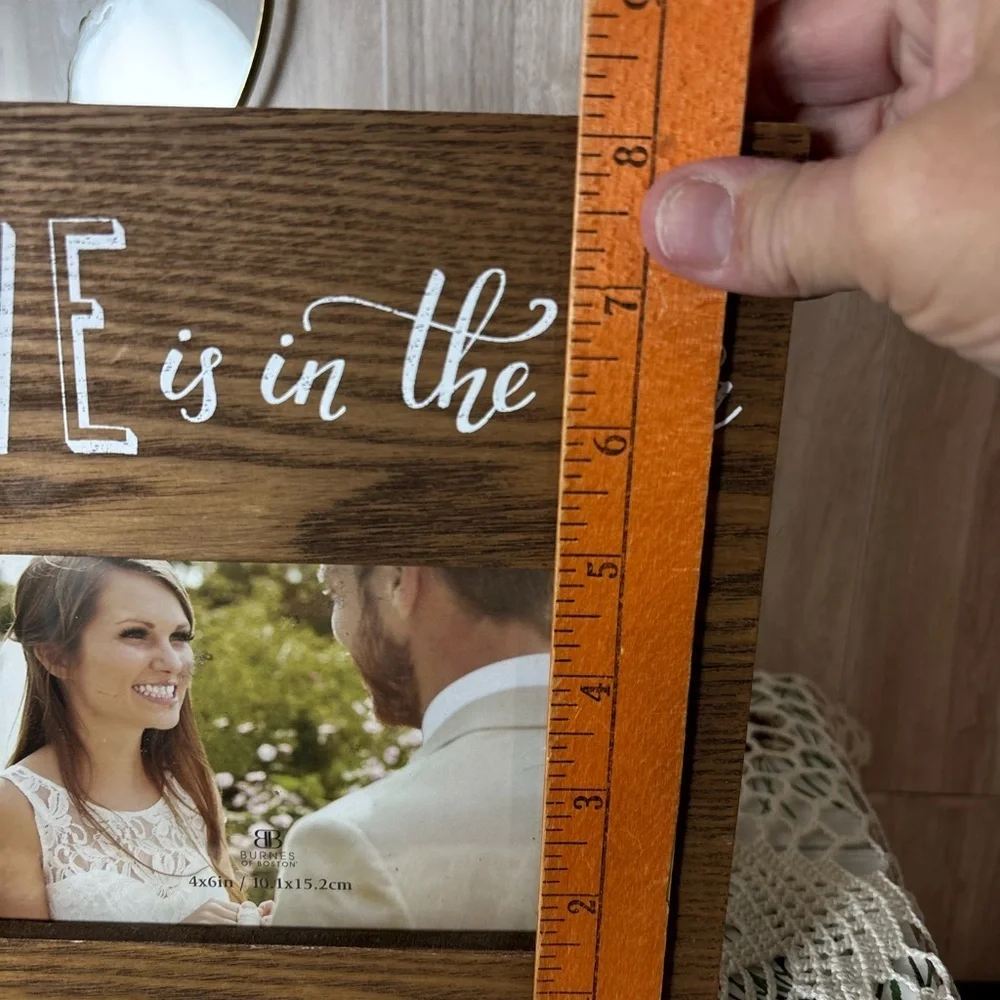 Love is in the Air Brown Wooden Picture Frame 4 x 6